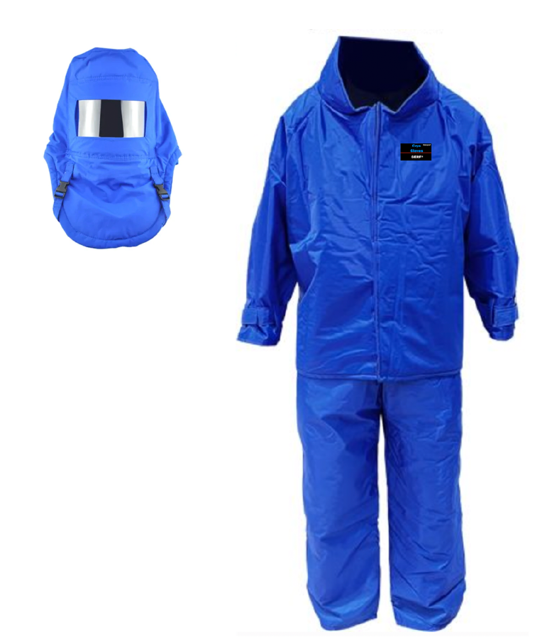 Kit de traje criogénico impermeable (pantalón, chaqueta y capucha)